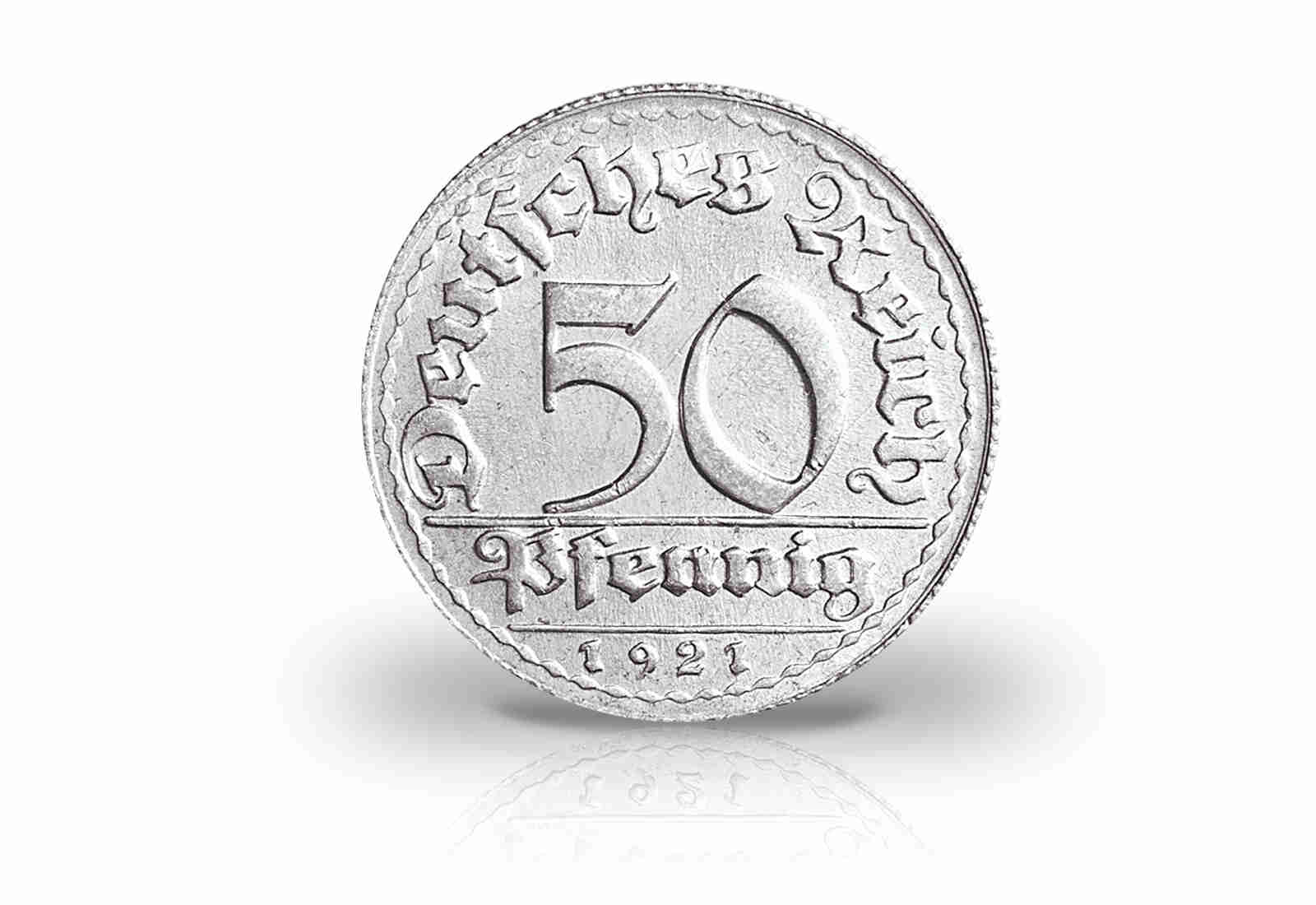 50 Pfennig 1919-1922 Weimarer Republik Jaeger-Nr. 301