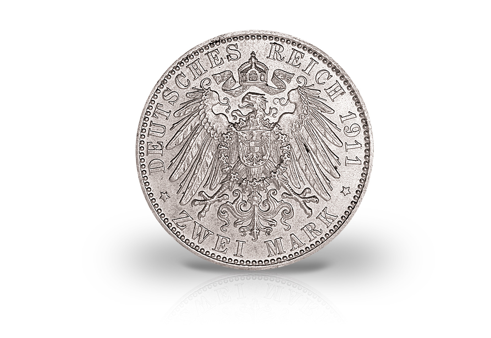 2 Mark 1911  Deutsches Kaiserreich Bayern Prinzregent Luitpold Jaeger-Nr. 48