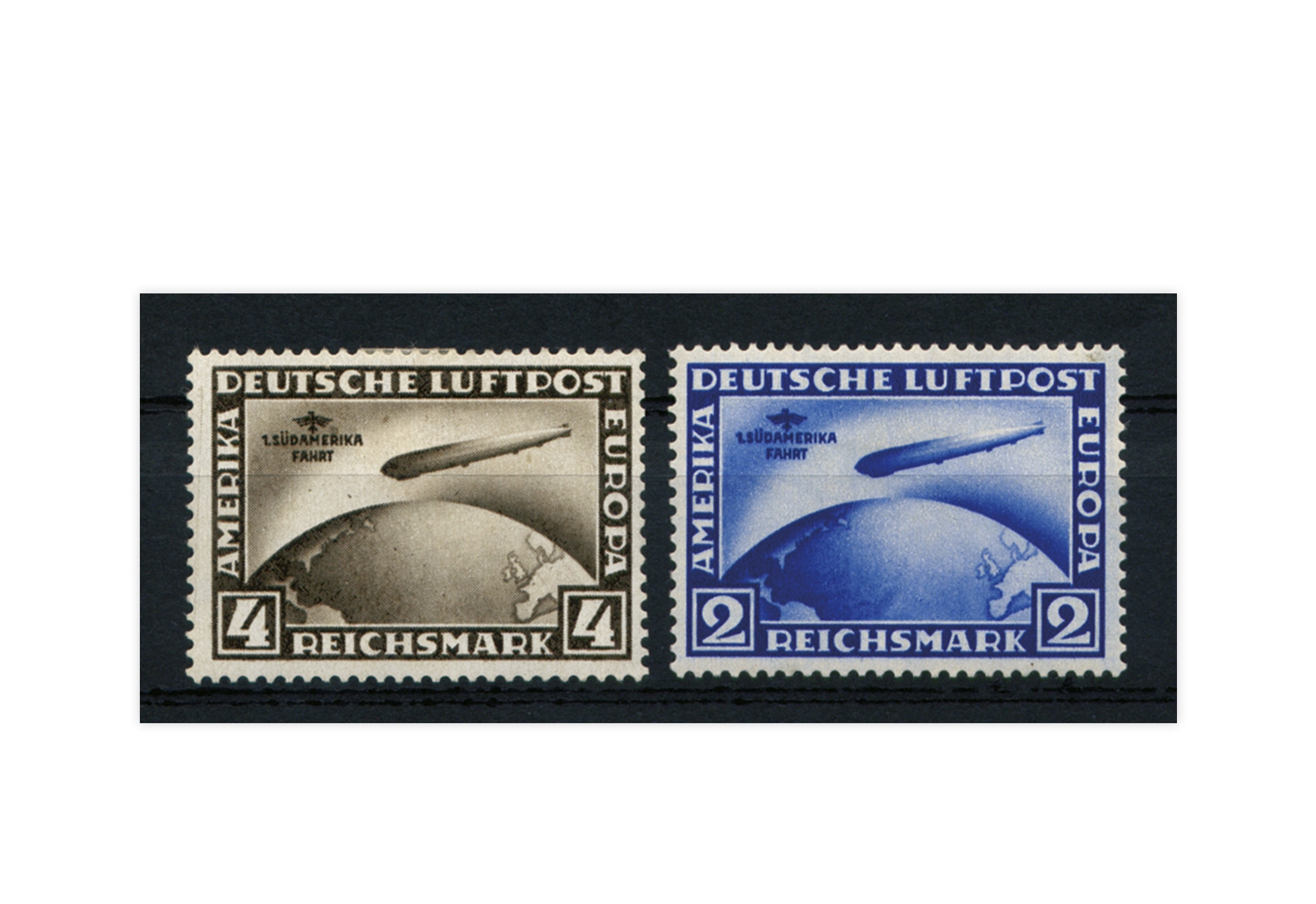 Briefmarken Deutsches Reich Flugpostmarken 1930 Michel-Nr. 438/439 postfrisch geprüft