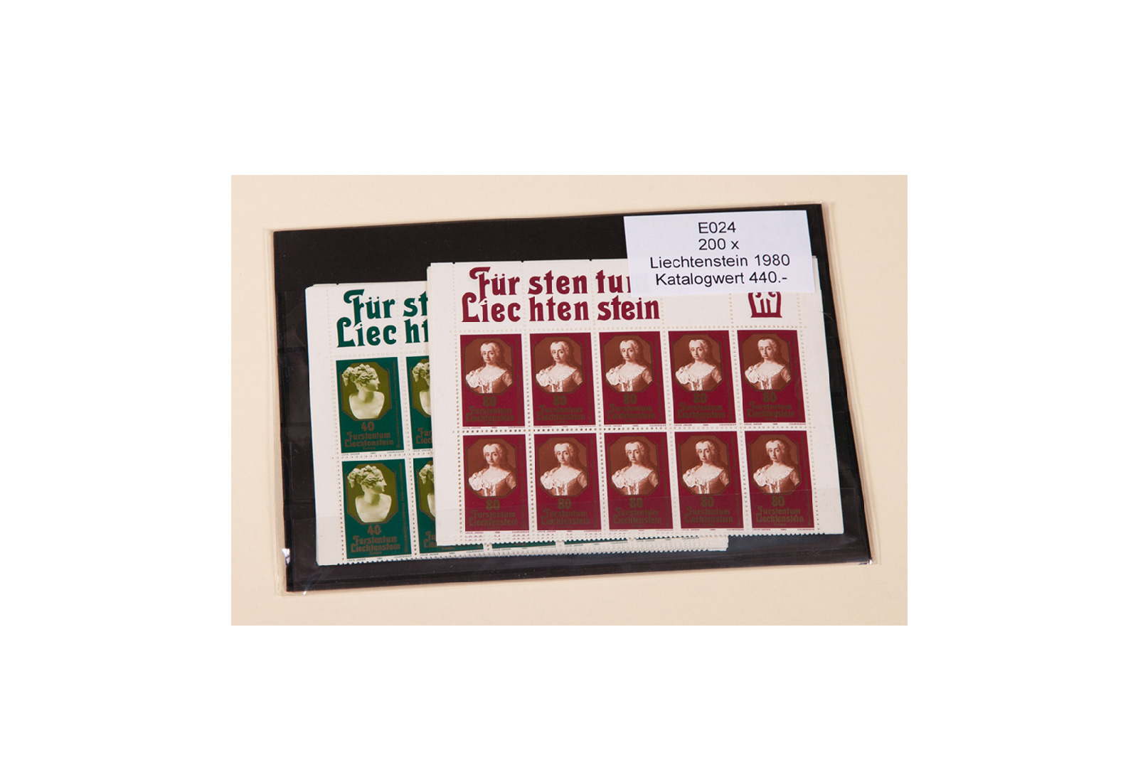 Briefmarken Liechtenstein CEPT 1980 Michel-Nr. 741/742 postfrisch per 200 Stück
