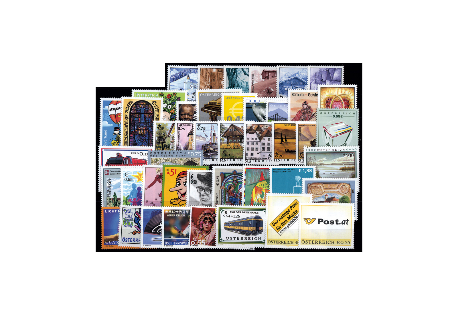 Briefmarken Österreich Jahrgang 2003 Michel-Nr. 2402/2456 postfrisch