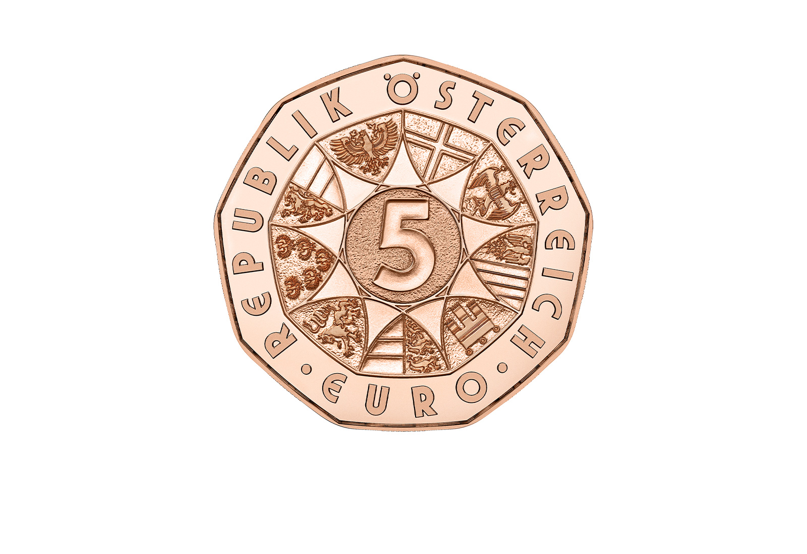 5 Euro 2025 Kupfer Österreich Narzissen Ostermünze bfr