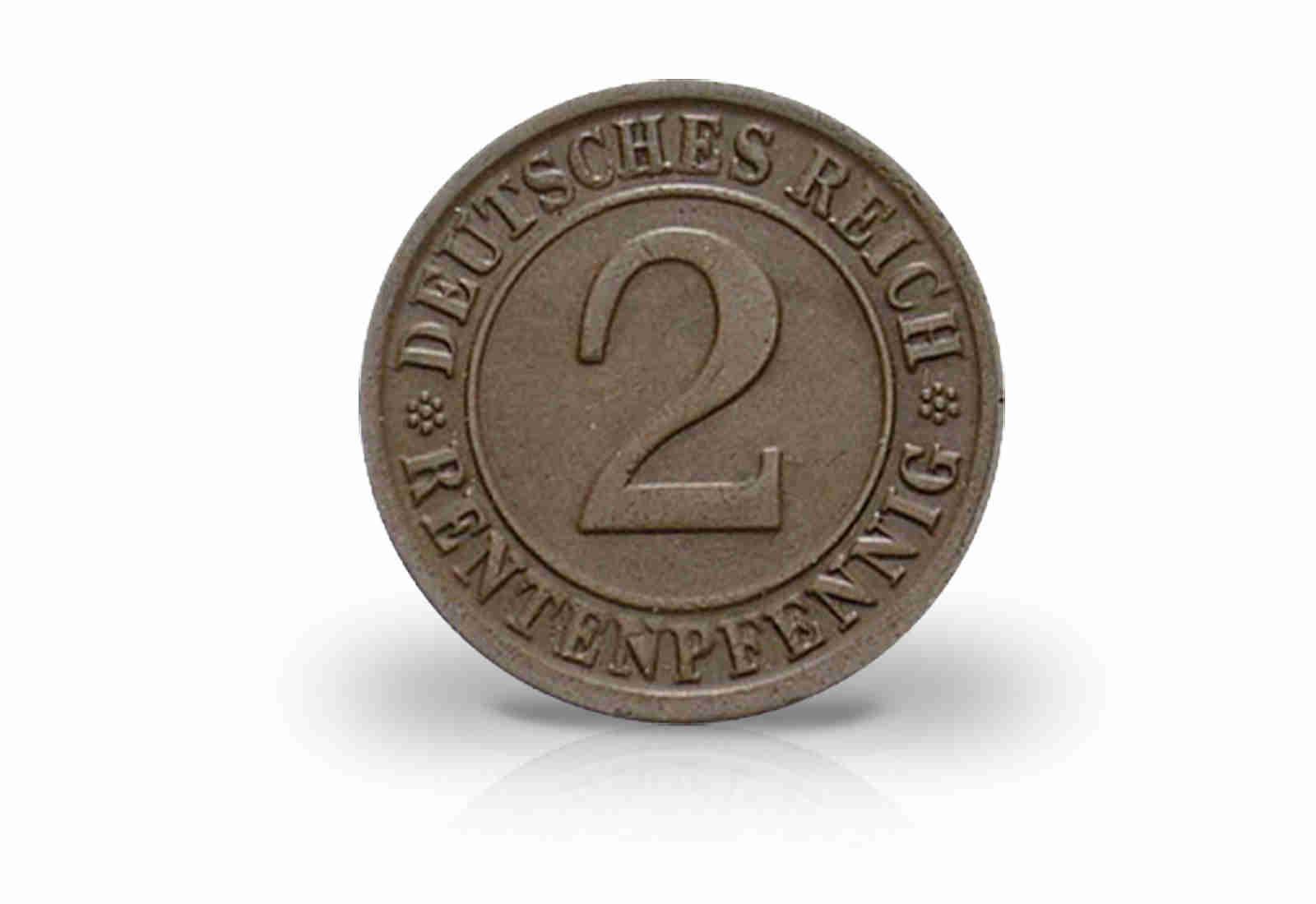 2 Reichspfennig 1923-1936 Weimarer Republik Jaeger-Nr. 314