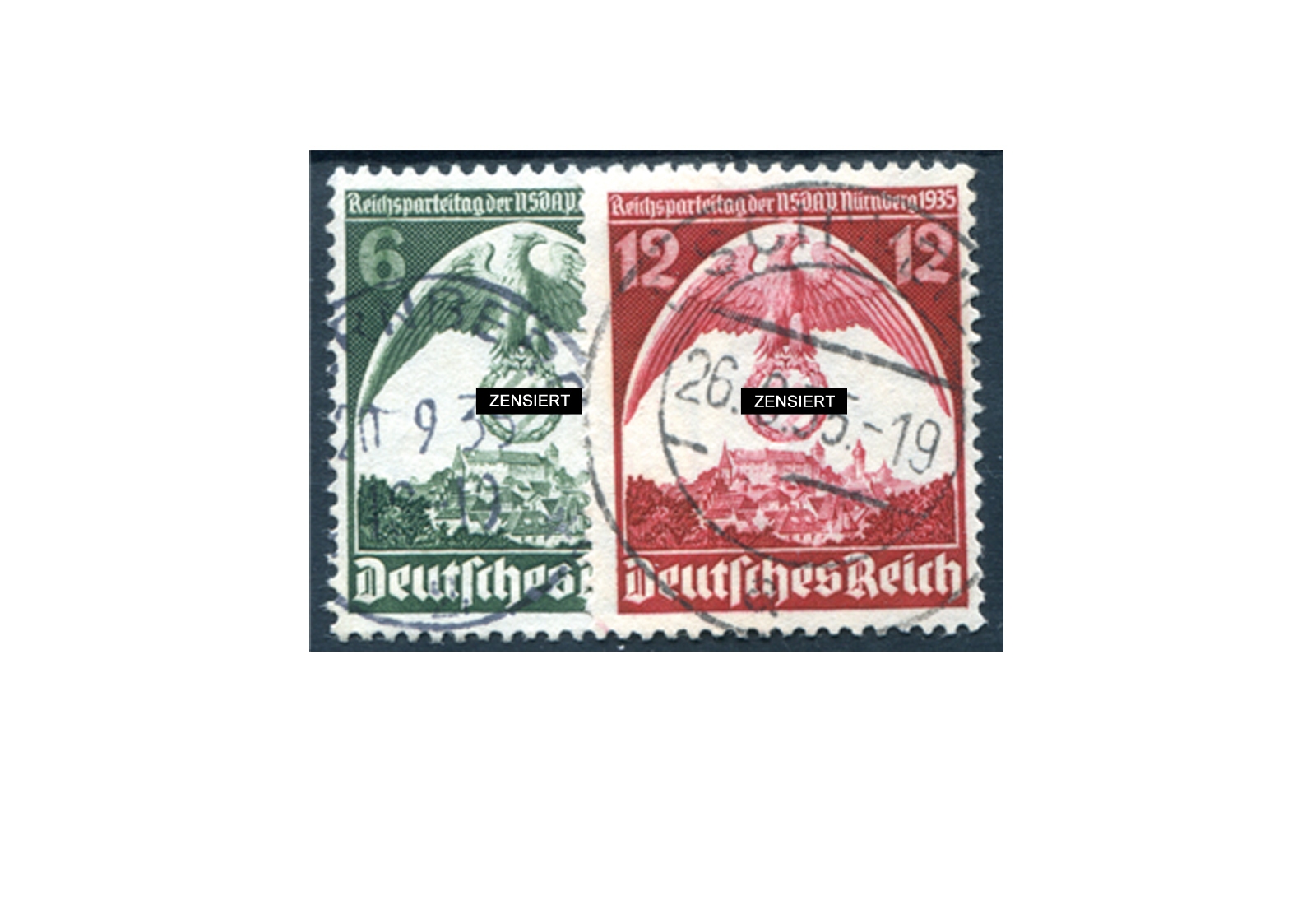 Deutsches Reich 586/587 gestempelt
