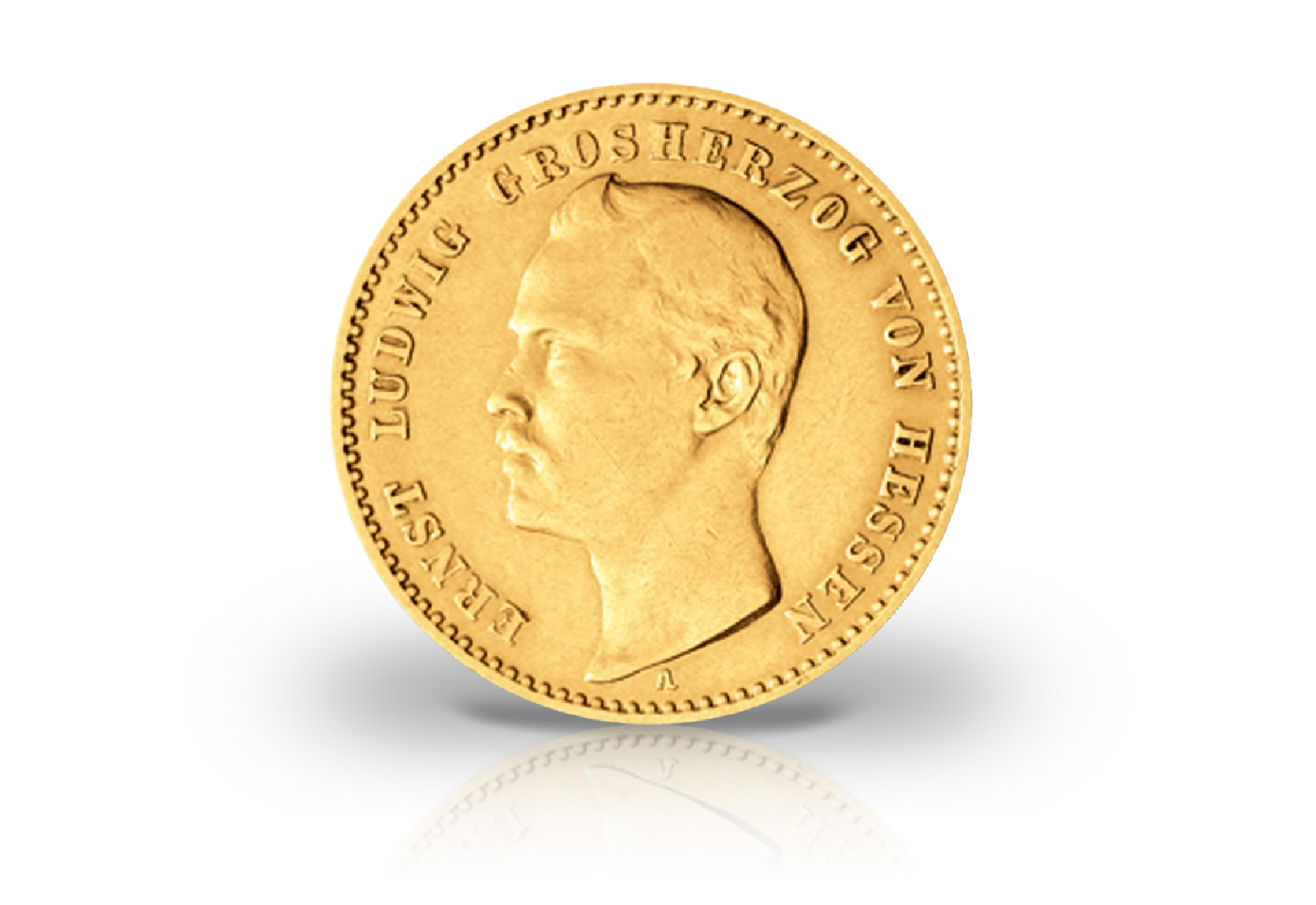 10 Mark Goldmünze 1896-1898 Deutsches Kaiserreich Hessen Großherzog Ernst Ludwig Jaeger-Nr. 224