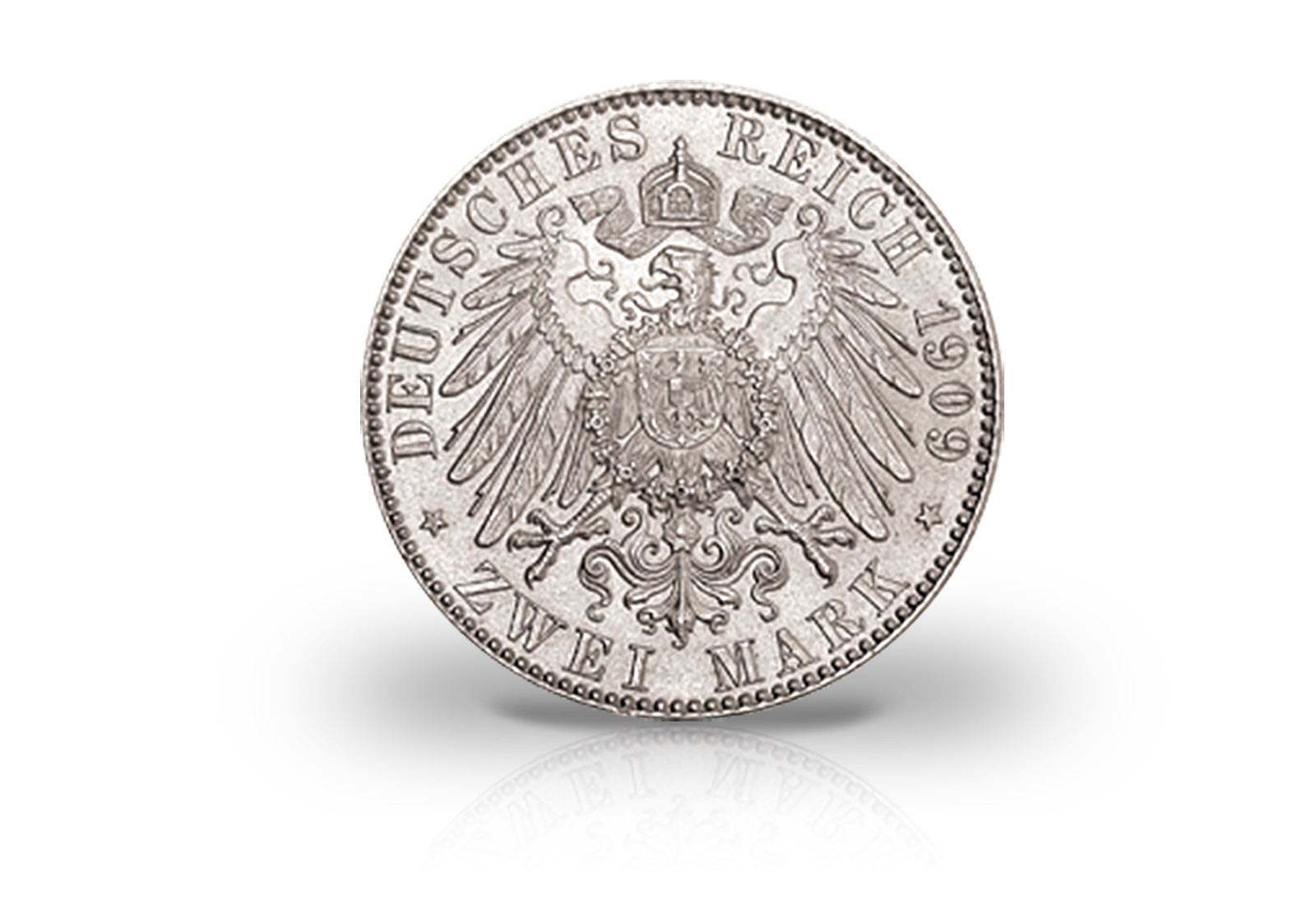 2 Mark 1909 Deutsches Kaiserreich Sachsen Uni Leipzig Jaeger-Nr. 138