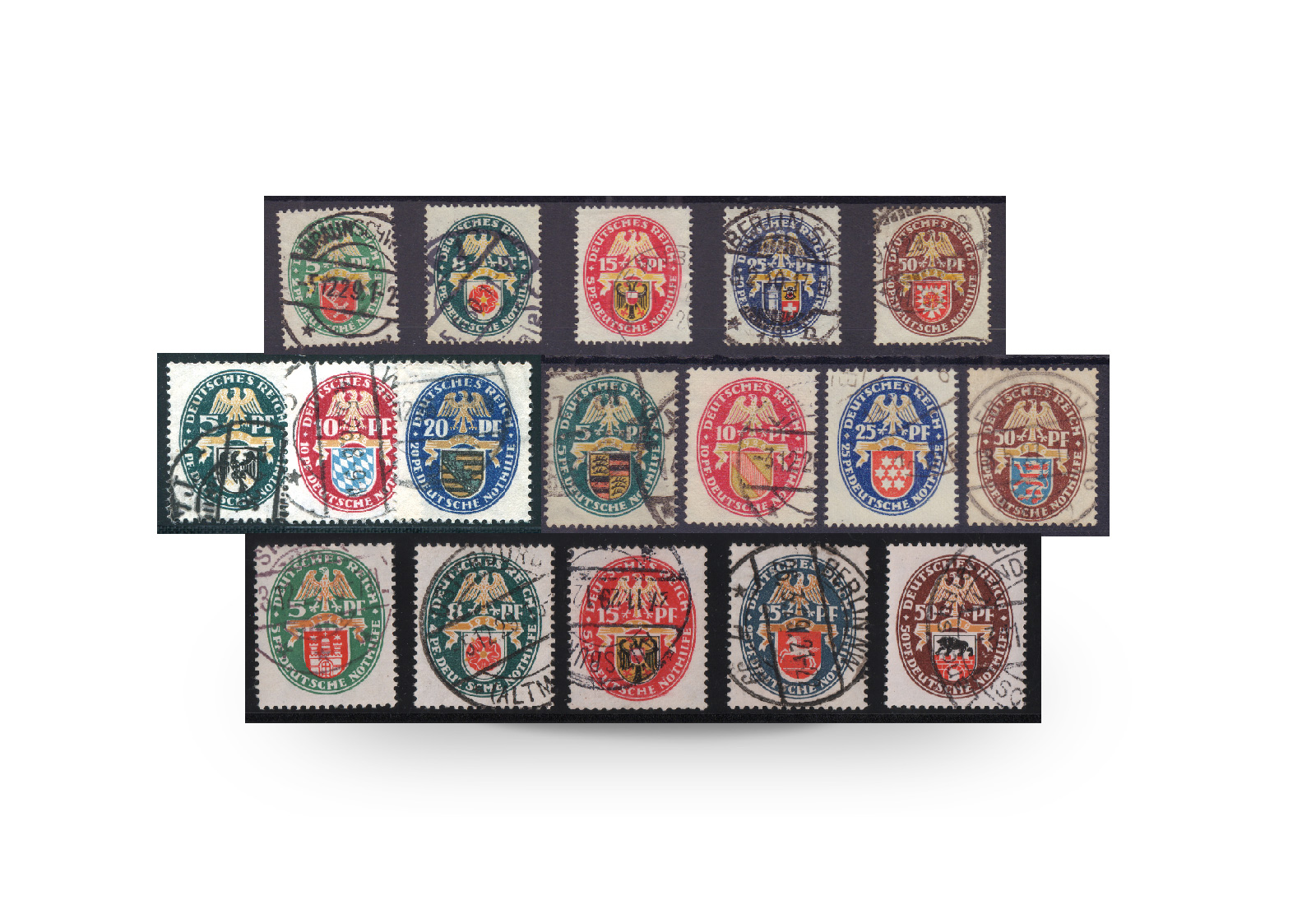 Deutsches Reich Wappen 1925-1929 gestempelt