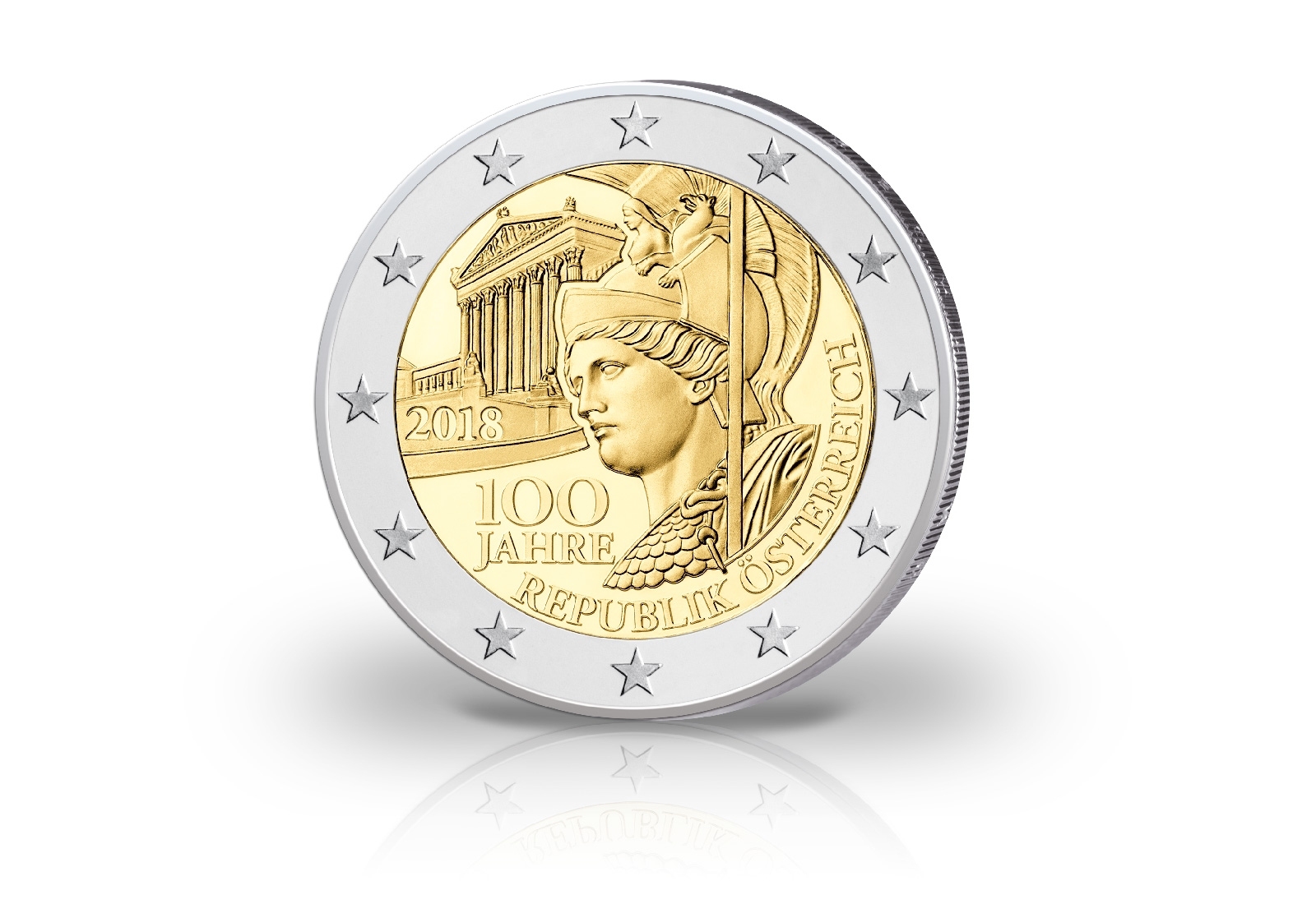 2 Euro 2018 Österreich 100 Jahre Republik Österreich