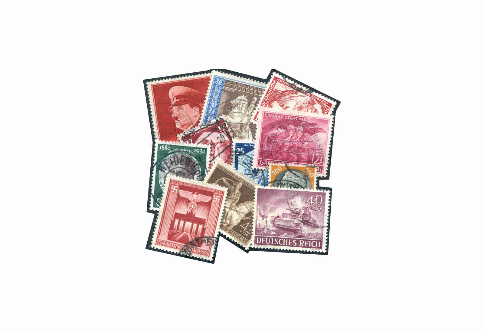 Briefmarken Deutsches Reich 1933 bis 1945 Sondermarken 50 Marken postfrisch und gestempelt