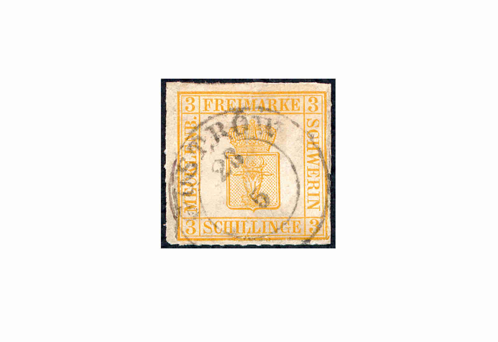 Briefmarke Altdeutschland Mecklenburg-Schwerin Freimarke 1864 Michel-Nr. 7 gestempelt