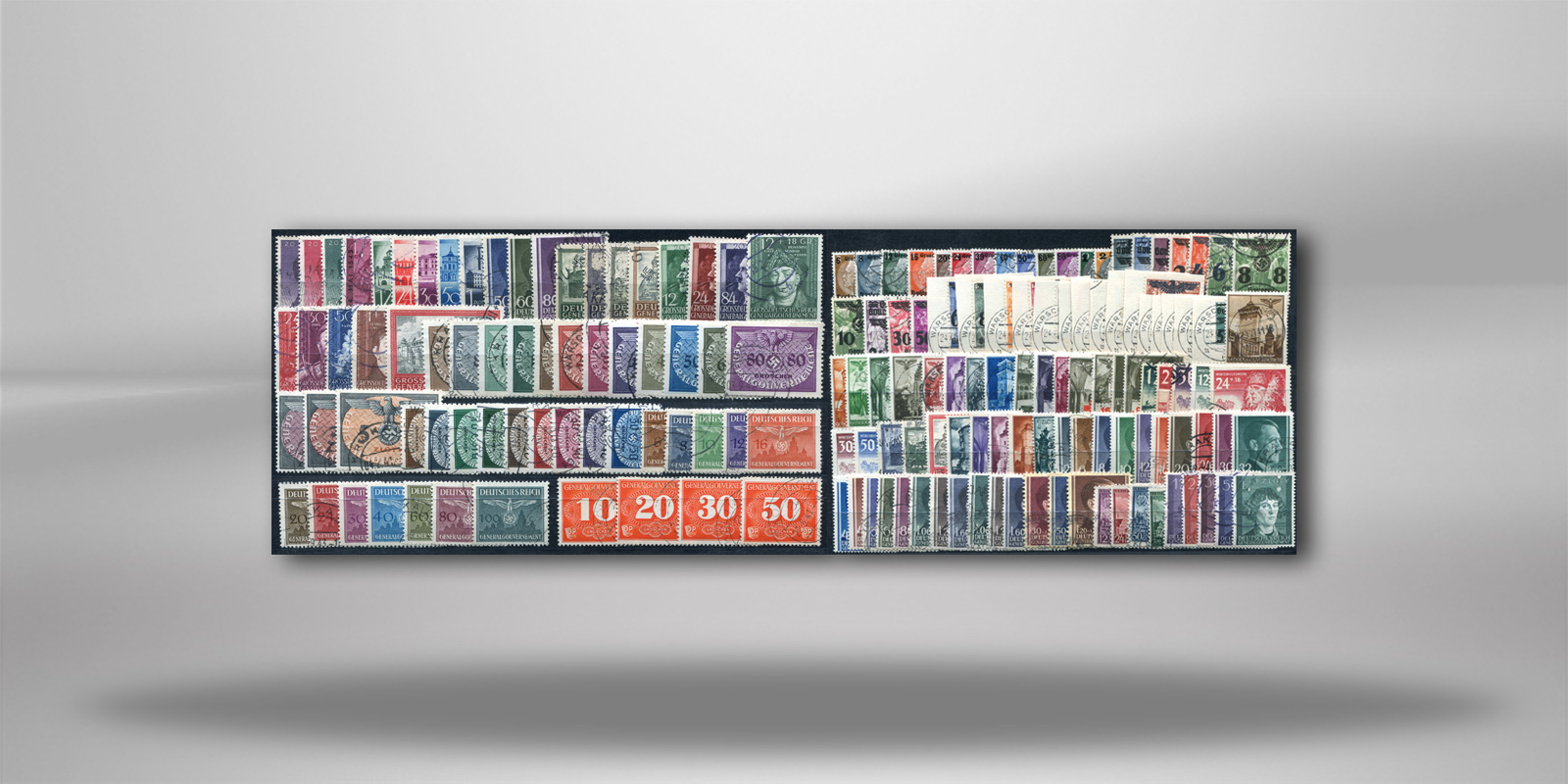 Briefmarken Generalgouvernement-Sammlung komplett Michel-Nr. 1/125 inkl. 86-88 B gestempeltt