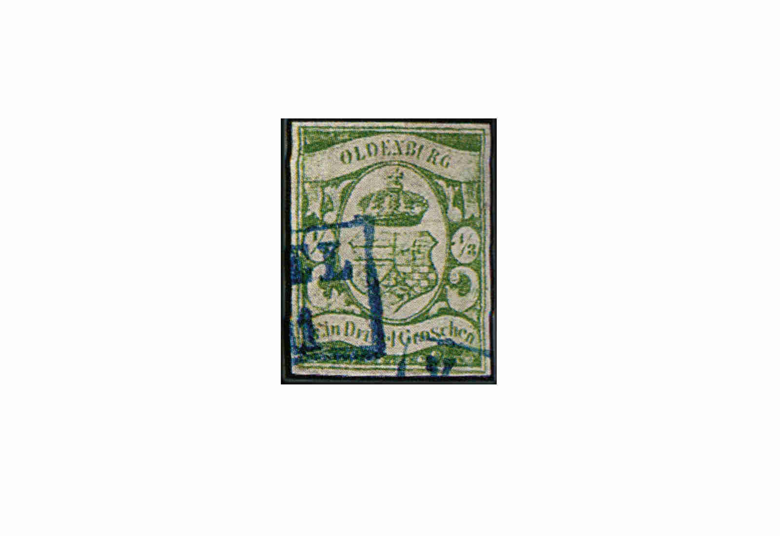 Briefmarke Altdeutschland Oldenburg Freimarke 1859 Michel-Nr. 5 gestempelt geprüft