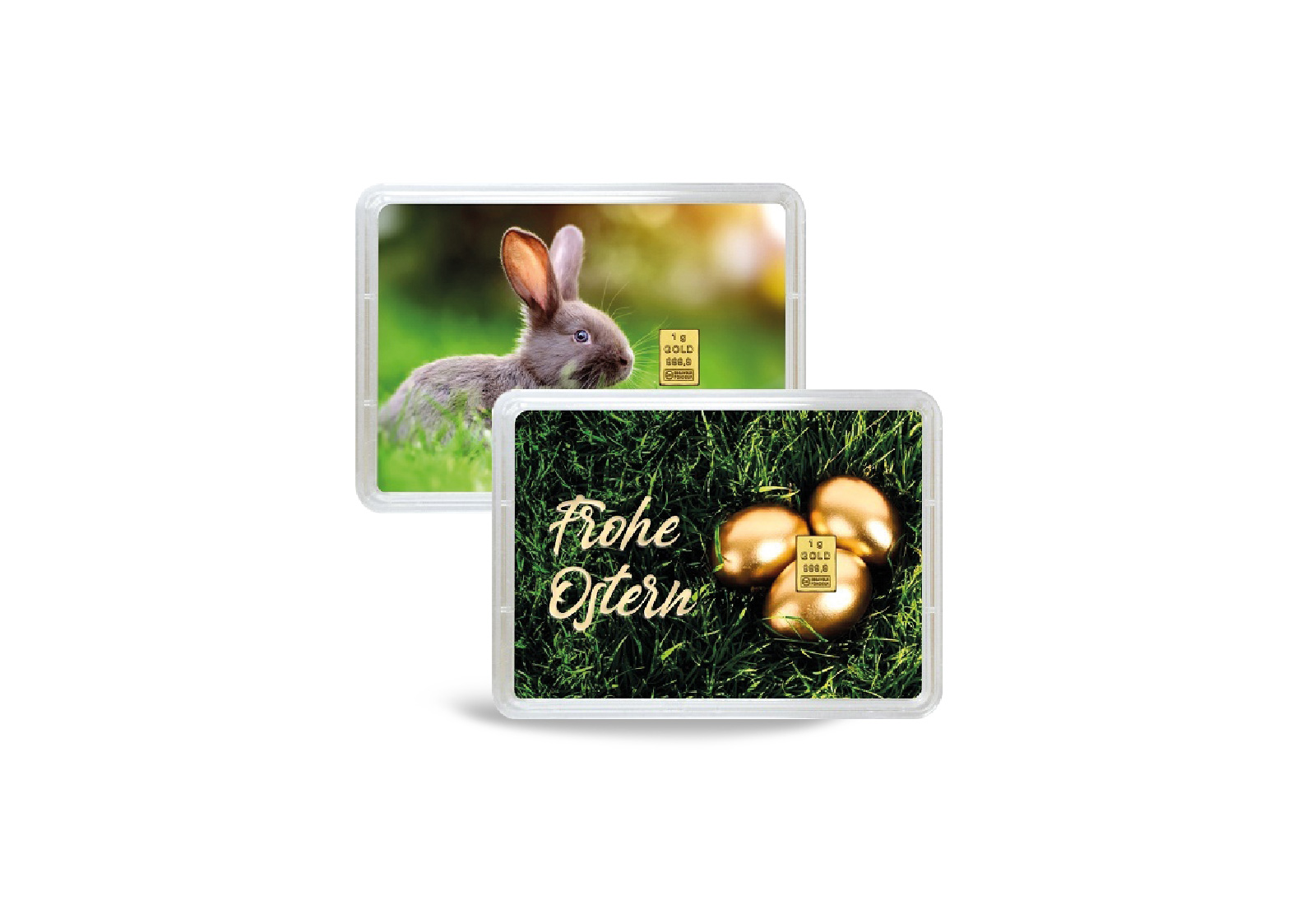 Goldbarren 1 g Frohe Ostern