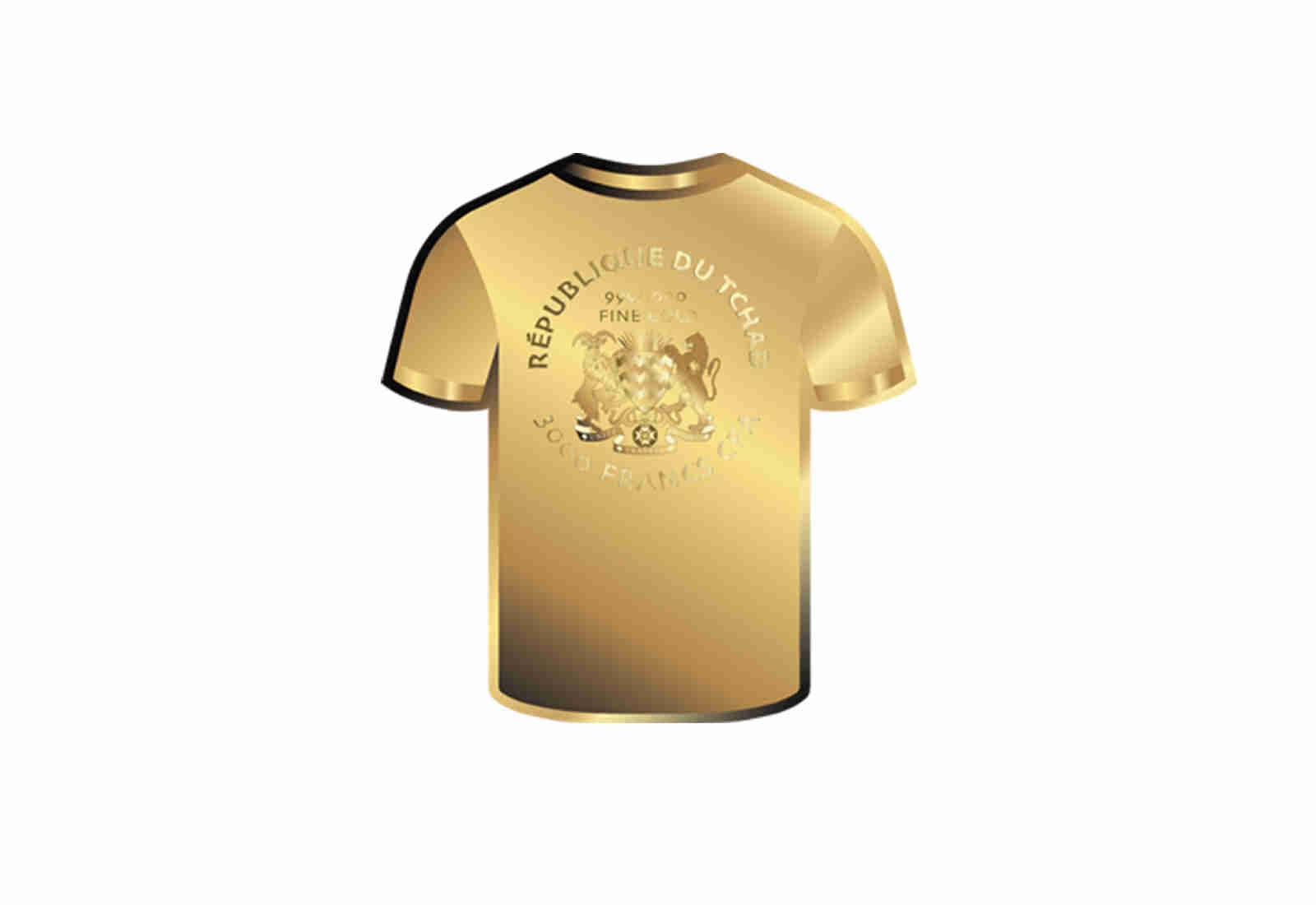 Goldmünze Motiv "Trikot Argentinien" 999/1000 Gold im Geschenketui