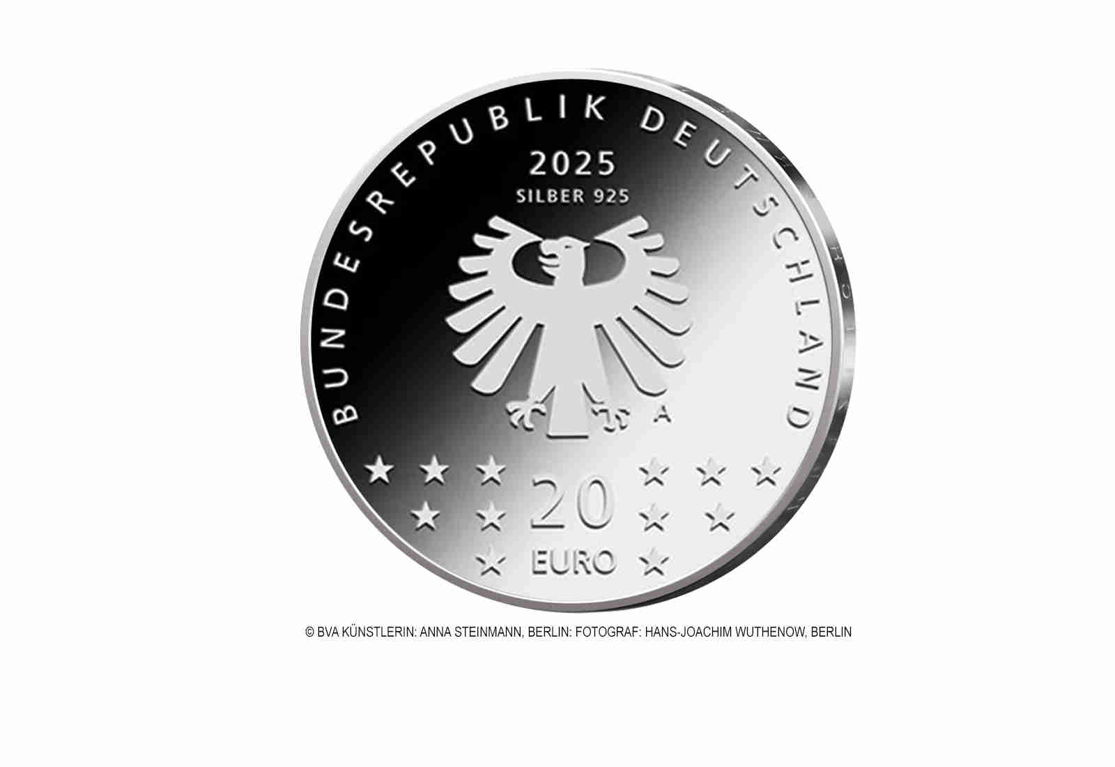 20 Euro Silbermünze Deutschland 2025 75. Berlinale PP