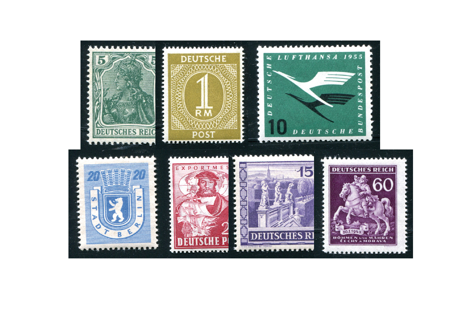 DDR Einzelblockmarken 25 verschiedene Marken postfrisch unf gestempelt
