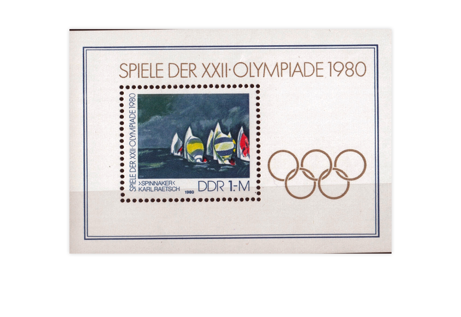 DDR Block 60 XXII Olympiade 1980 postfrisch