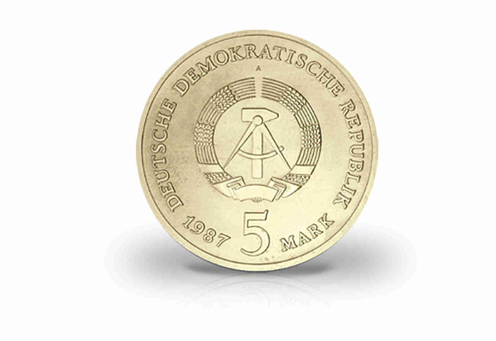 5 Mark Gedenkmünze 1987 DDR Rotes Rathaus in Berlin Jaeger-Nr. 1614