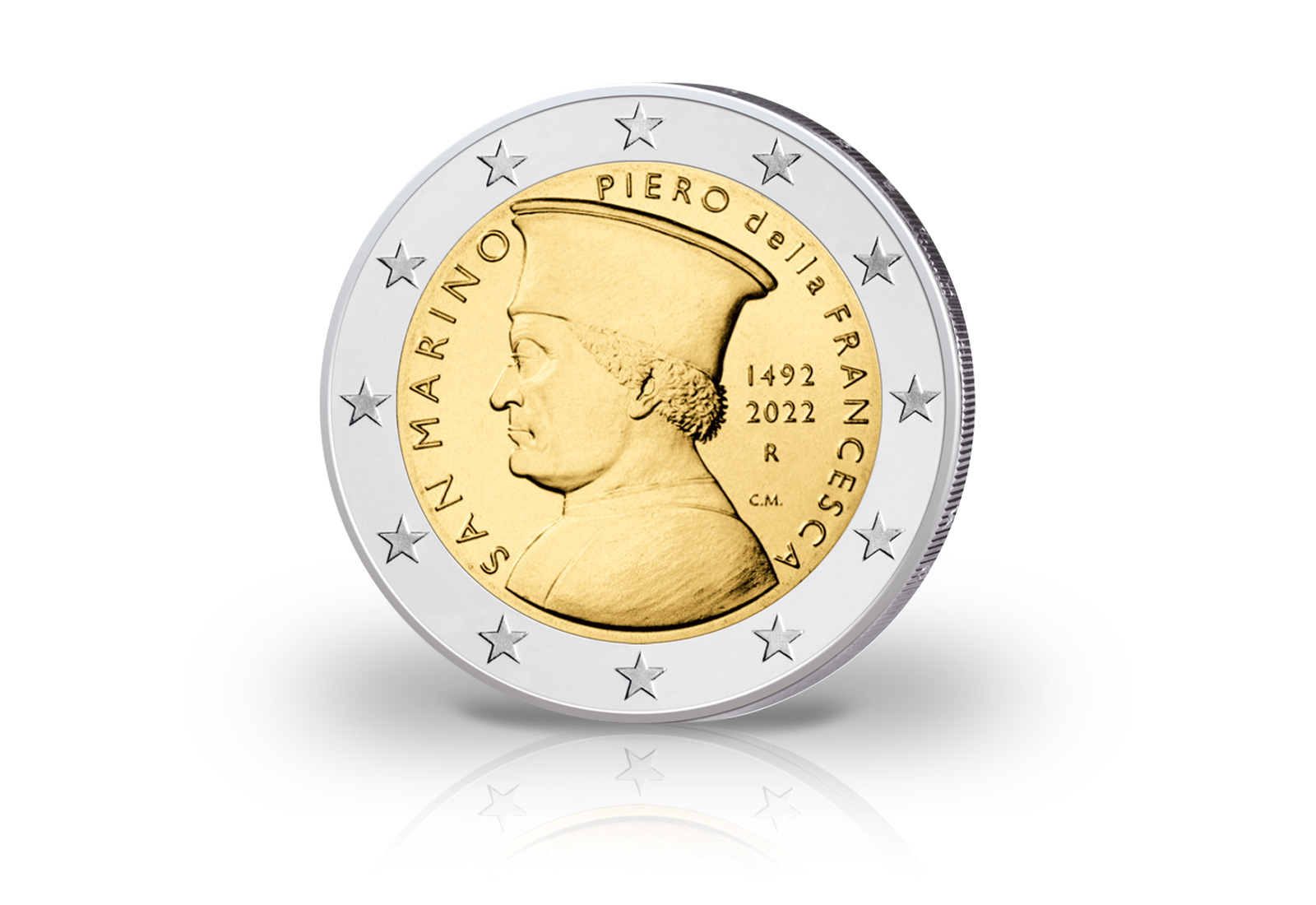 2 Euro 2022 San Marino 530. Todestag Piero Francesca