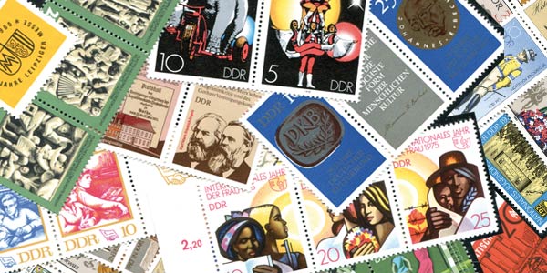 Briefmarken DDR Zusammendrucke 50 verschiedene Marken postfrisch und gestempelt