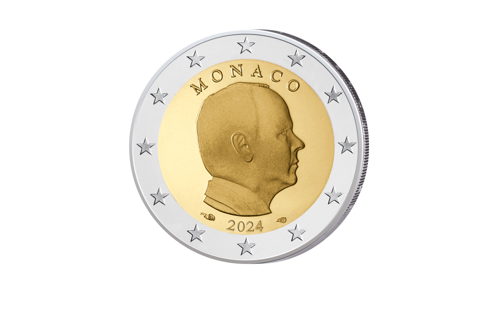 2 Euro 2024 Monaco Kursmünze Fürst Albert II.