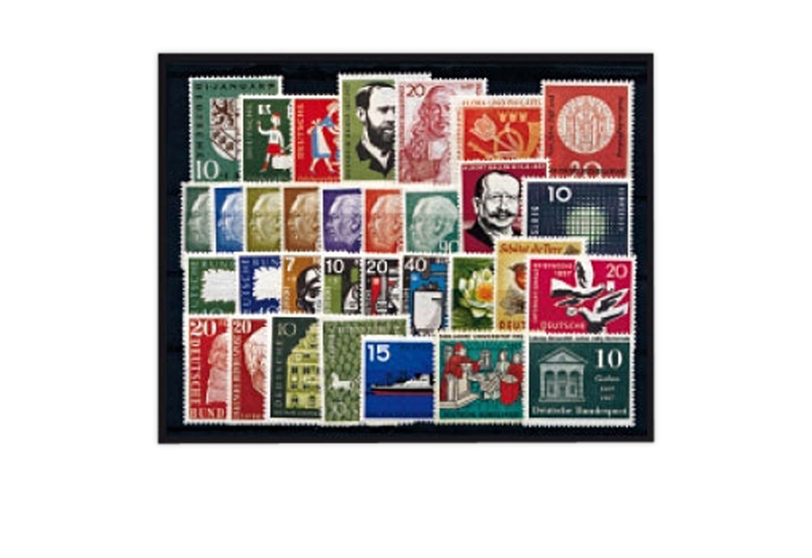 Briefmarken BRD Jahrgangsatz 1967 Michel-Nr. 529-545 postfrisch