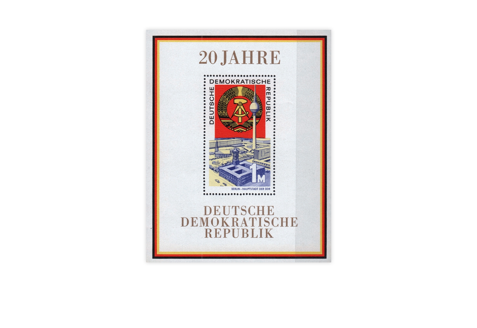 DDR Block 28 20 Jahre DDR 1969 postfrisch