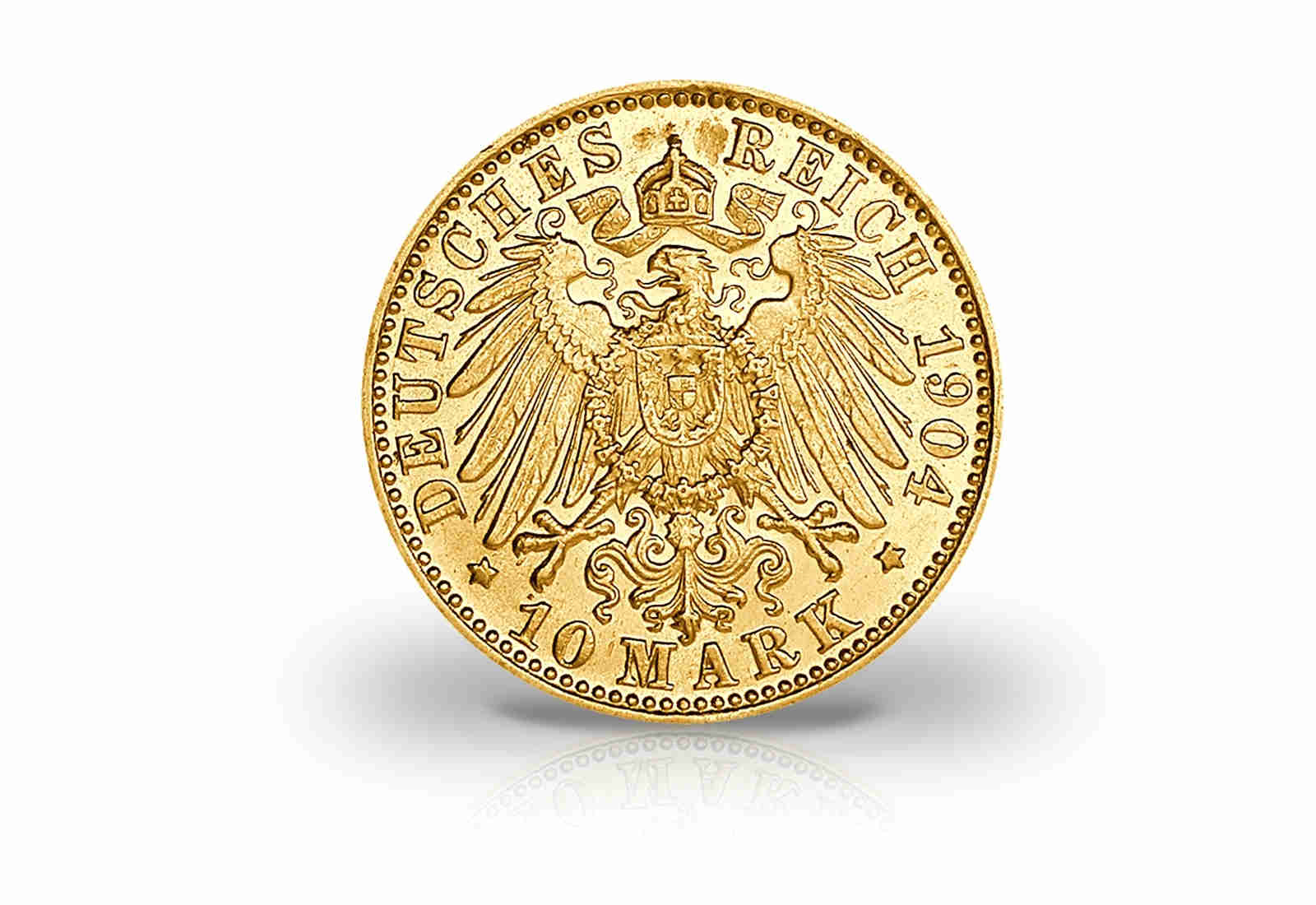 10 Mark Goldmünze 1900-1912 Deutsches Kaiserreich Bayern König Otto Jaeger-Nr. 201