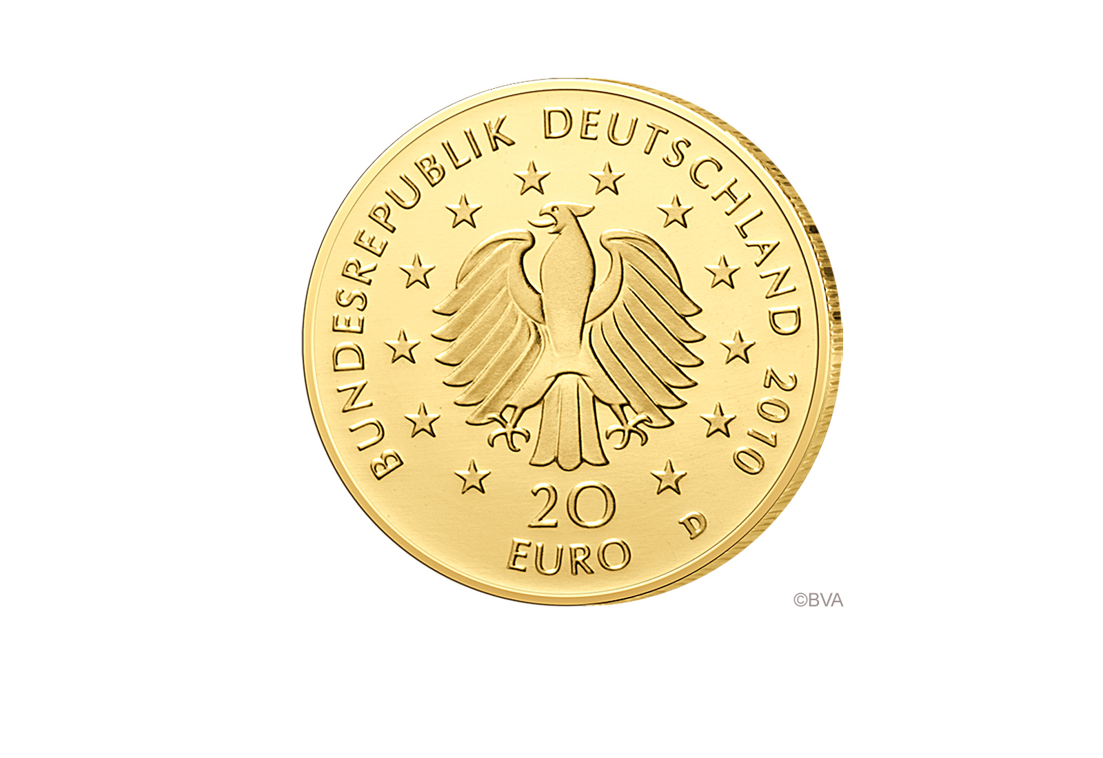 20 Euro 2010 Goldmünze Deutschland Eiche Prägestätte unserer Wahl