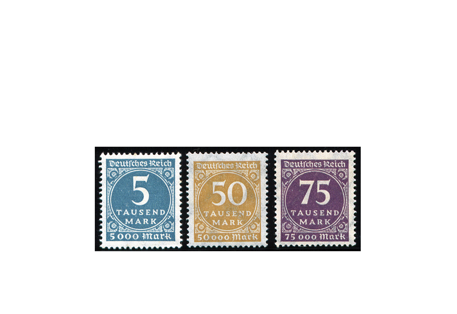 Briefmarken Deutsches Reich Freimarken 1923 Michel-Nr. 274/6 postfrisch