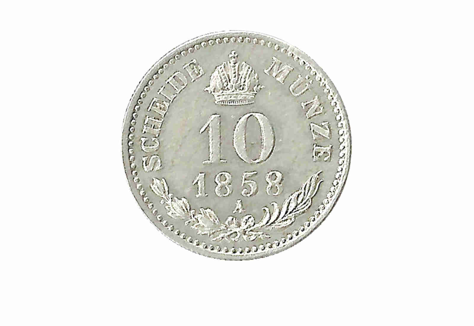 10 Kreuzer 1858-1865 Österreich Kaiserreich Franz Joseph I.