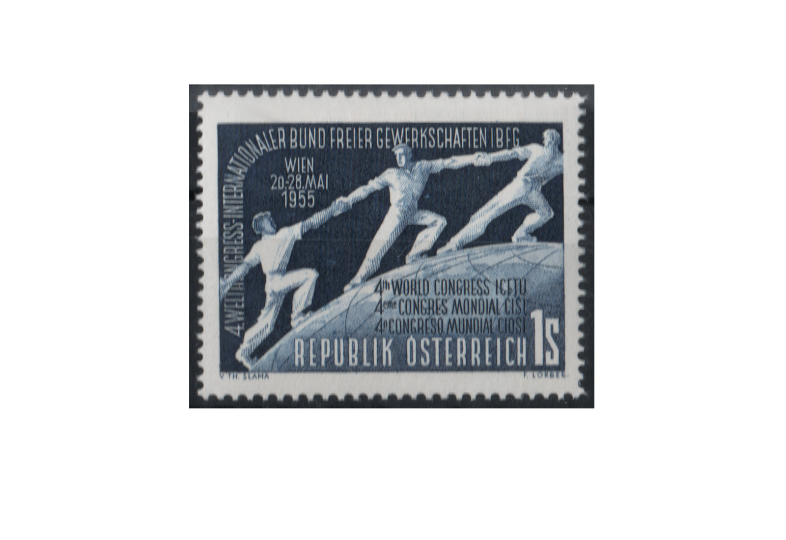 Briefmarke Österreich 1955 IBFG Michel Nr. 1018 postfrisch