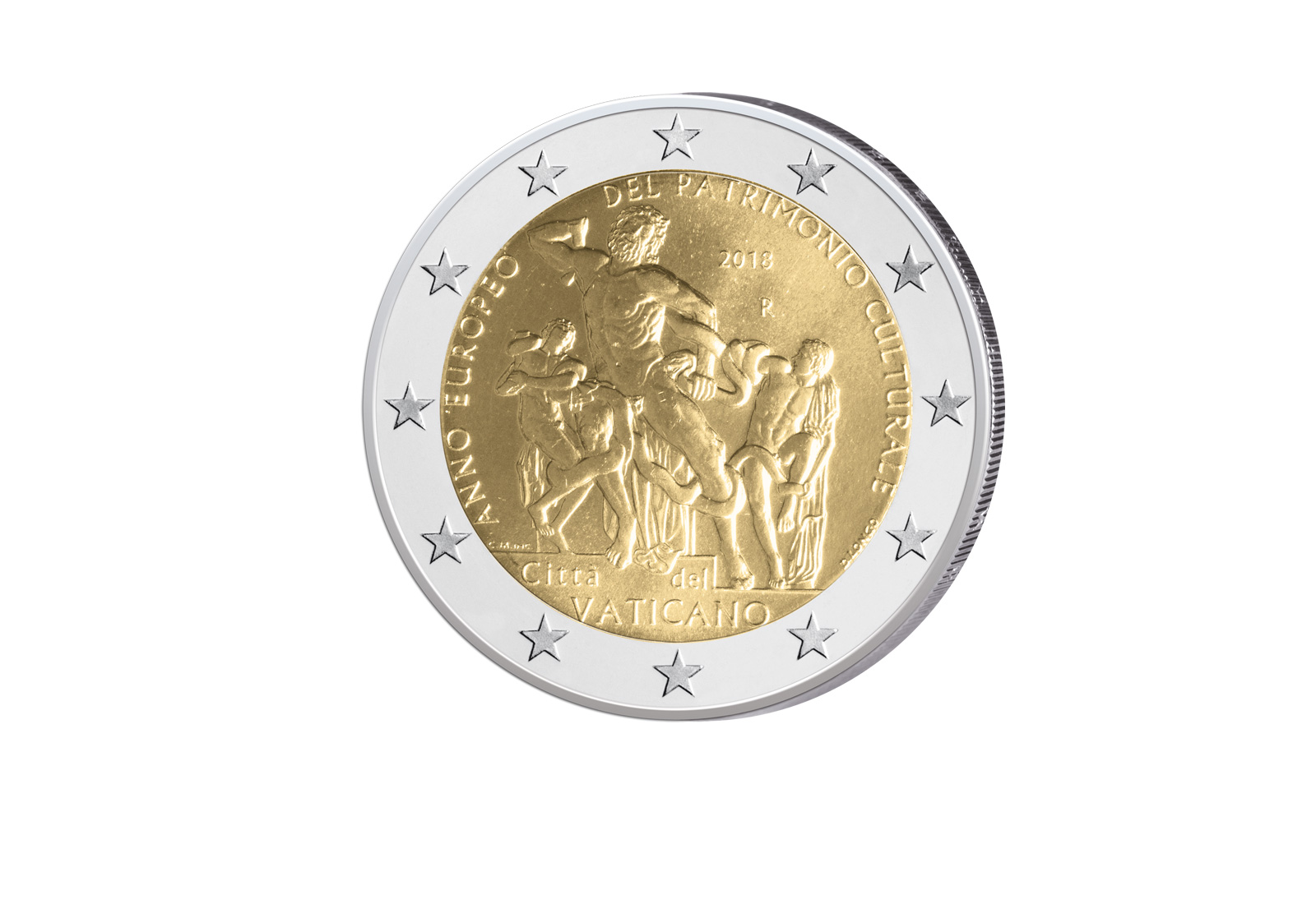 2 Euro Vatikan 2018 Europäisches Kulturerbe PP