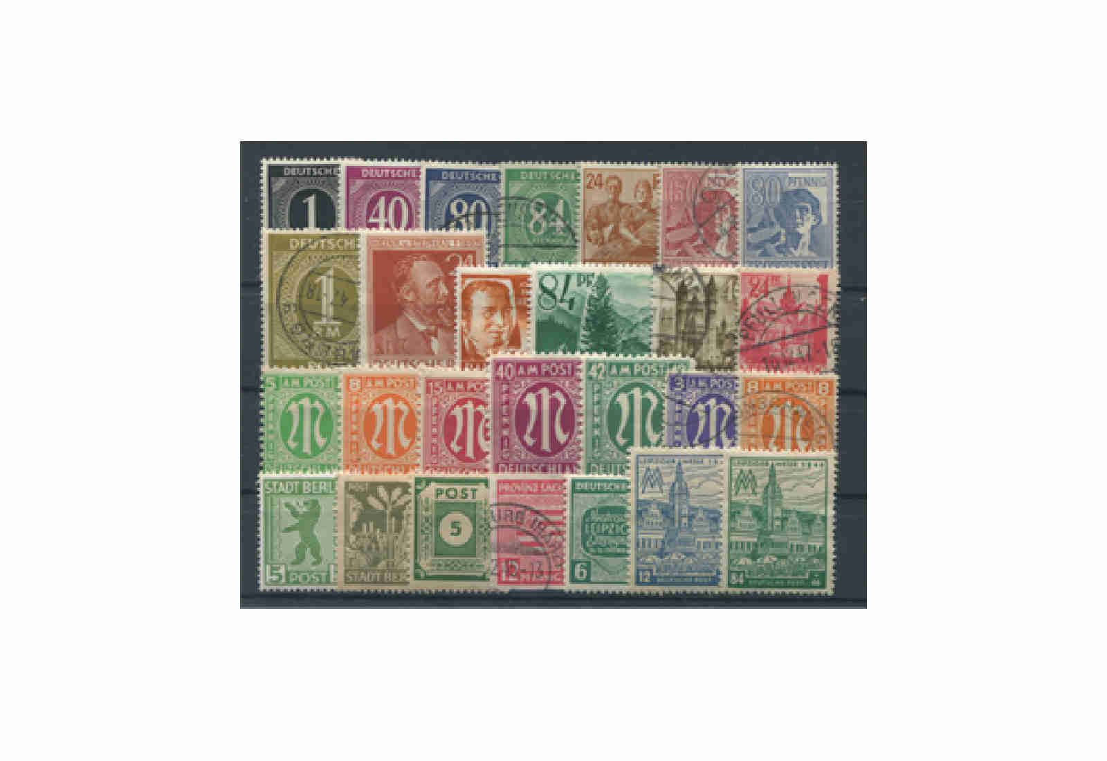 Briefmarken Deutschland 500 Marken ab 1945 postfrisch und gestempelt