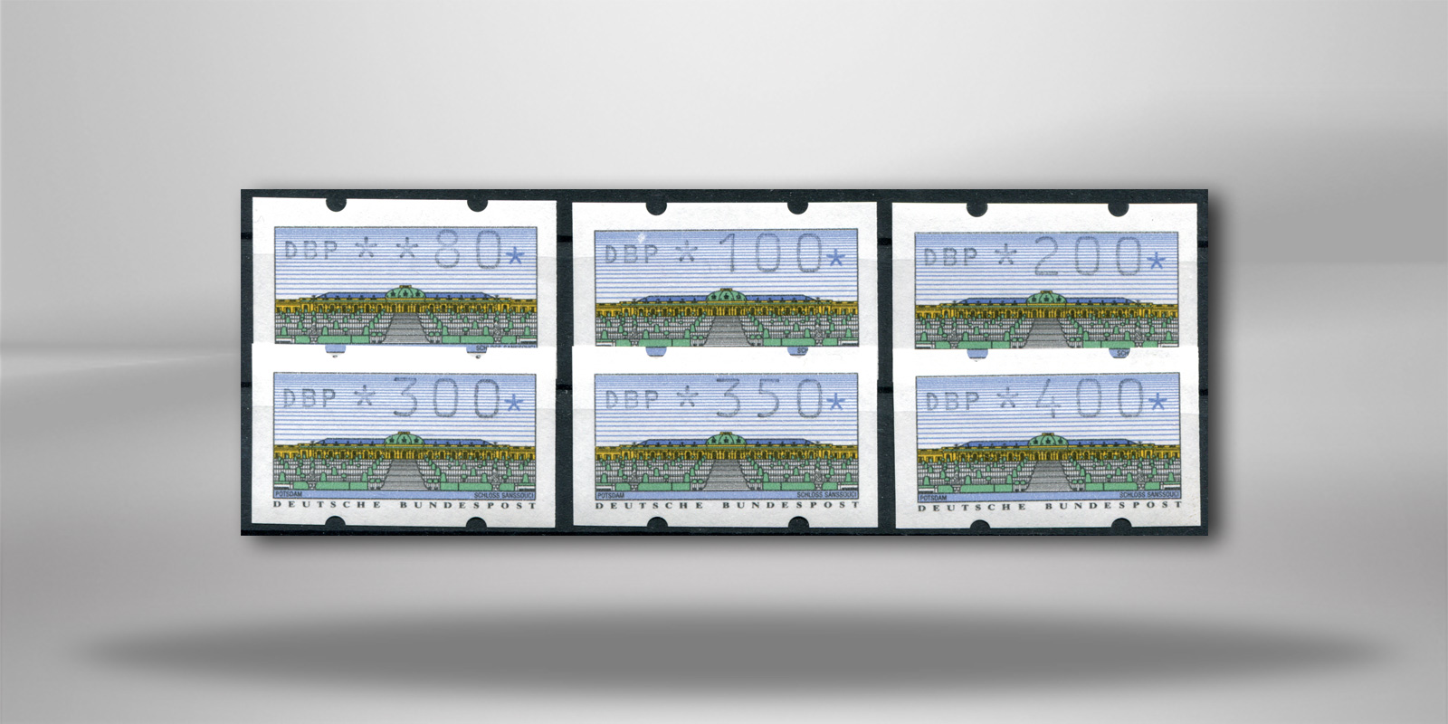 BRD ATM 2.1.1. VS 1 postfrisch mit Zählnummern 6 Werte