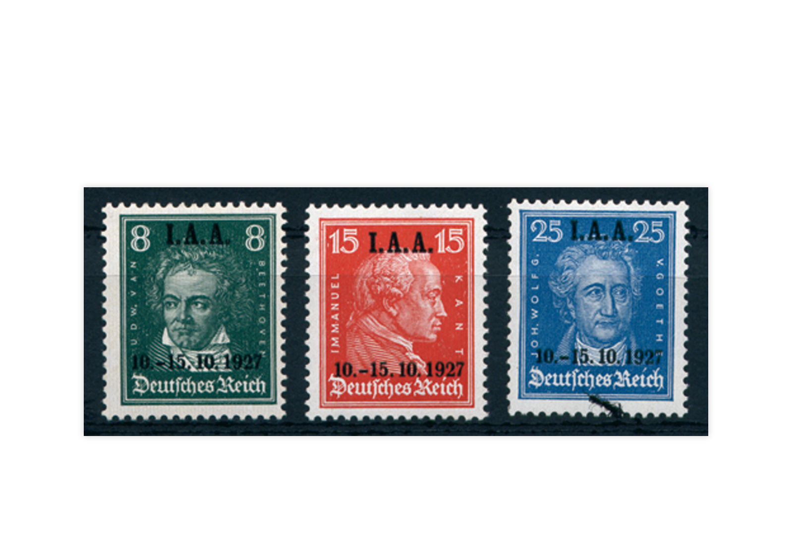 Briefmarken Deutsches Reich 1927 Michel-Nr. 407/409 postfrisch