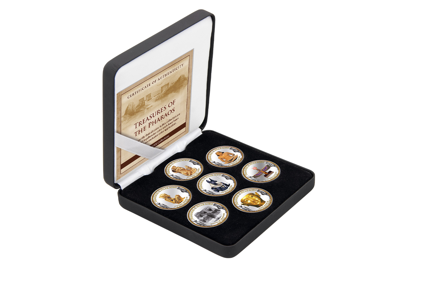 Schätze der Pharaonen II 7er Kollektion mit Farbapplikation im Etui