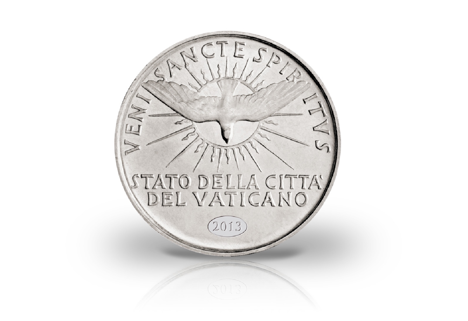 Neuprägung Sedisvakanz 1958 mit Feinsilberauflage