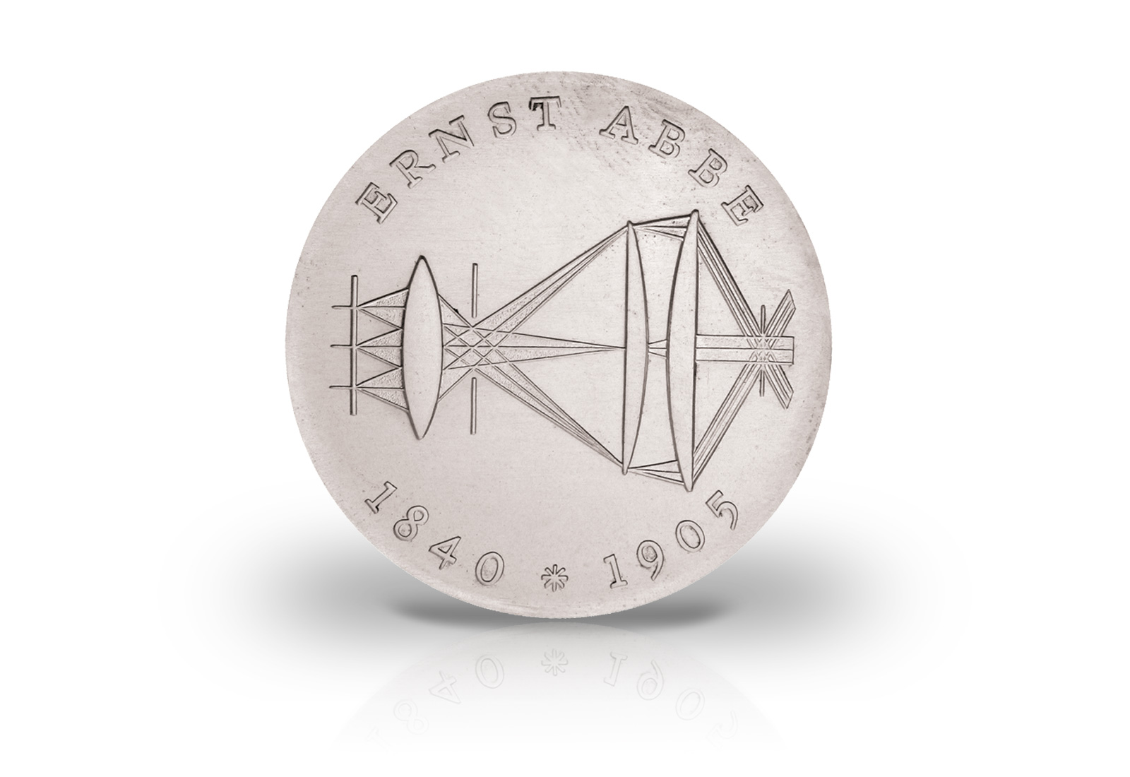 20 Mark Gedenkmünze 1980 DDR Ernst Abbe Jaeger-Nr. 1575