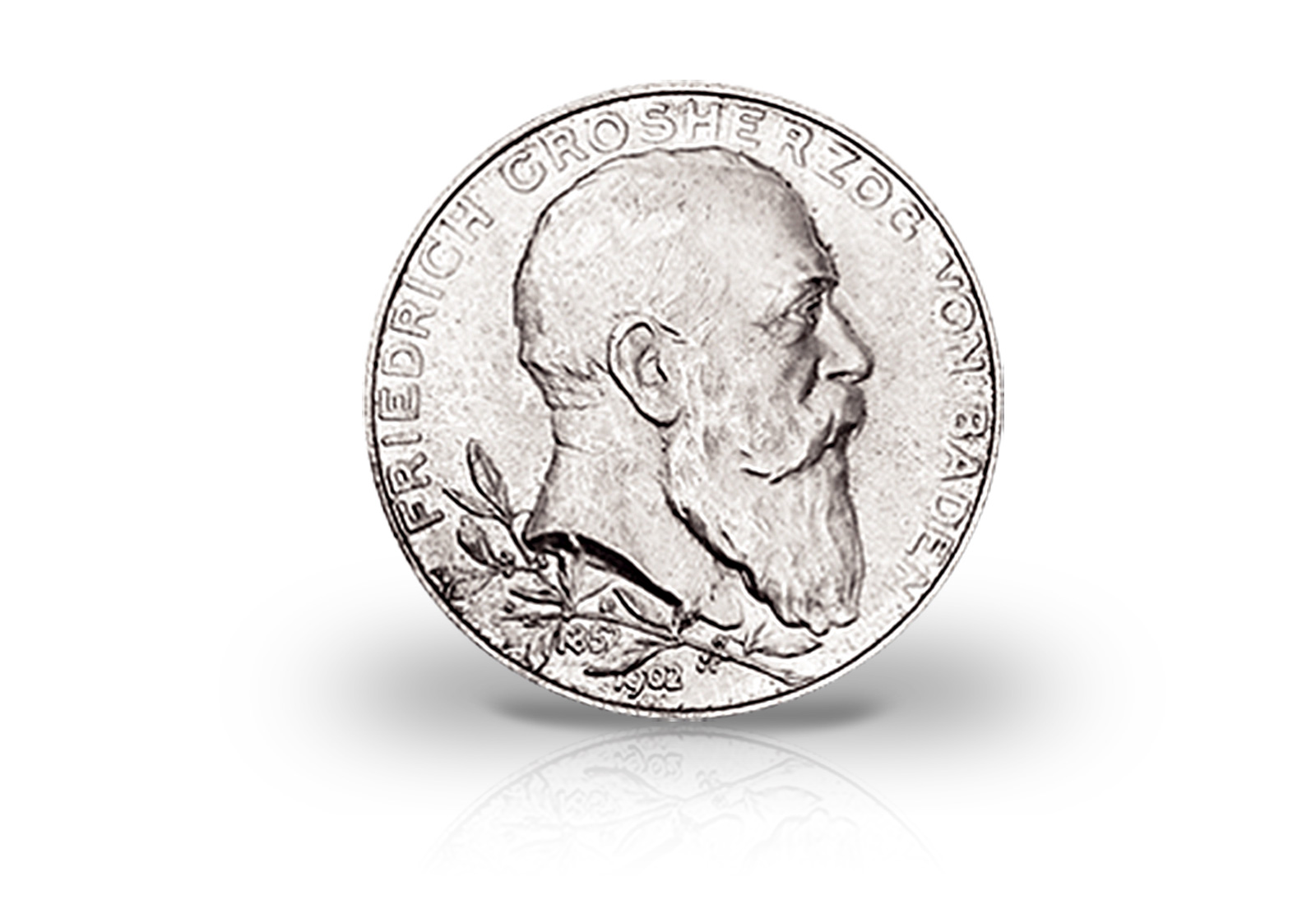 5 Mark 1902 Deutsches Kaiserreich Baden Friedrich I. Regierungsjubiläum Jaeger-Nr. 31