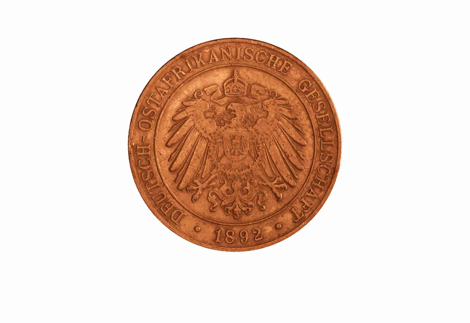 1 Pesa 1890-1892 Deutsch-Ostafrika Jaeger-Nr. 710