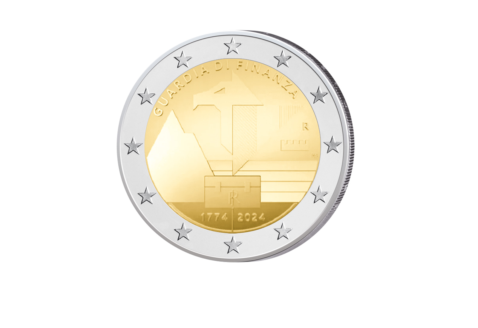 2 Euro 2024 Italien Gründung der Gardia Di Finanza