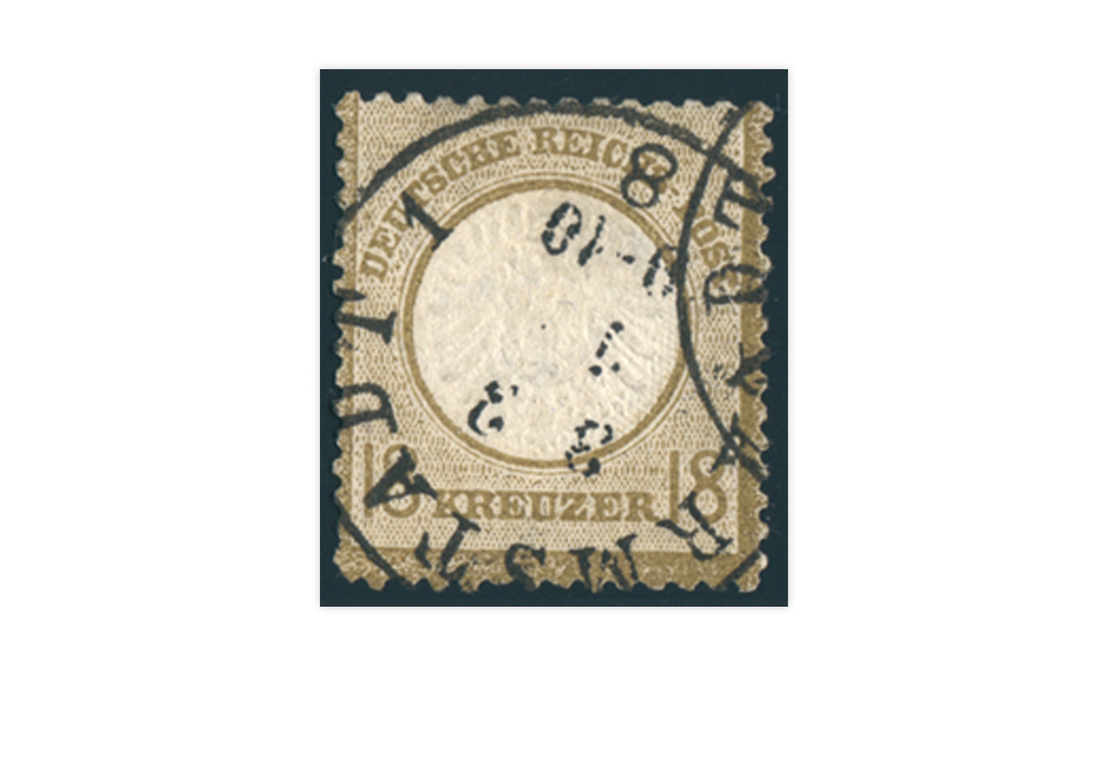 Briefmarke Deutsches Reich Brustschild 1872 Michel Nr. 28 gestempelt geprüft
