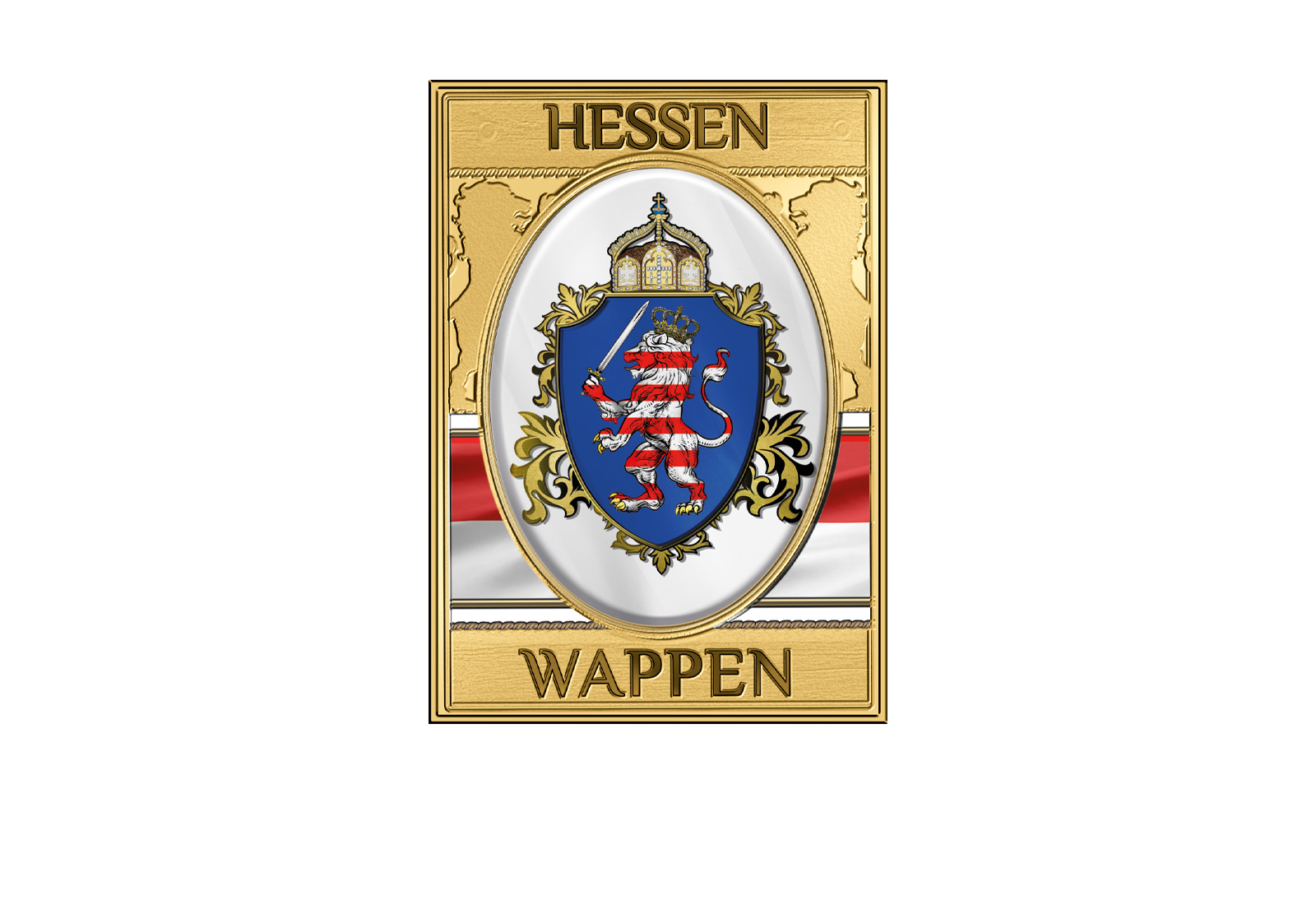 Goldmünze 999/1000 Gold Wappen Hessen
