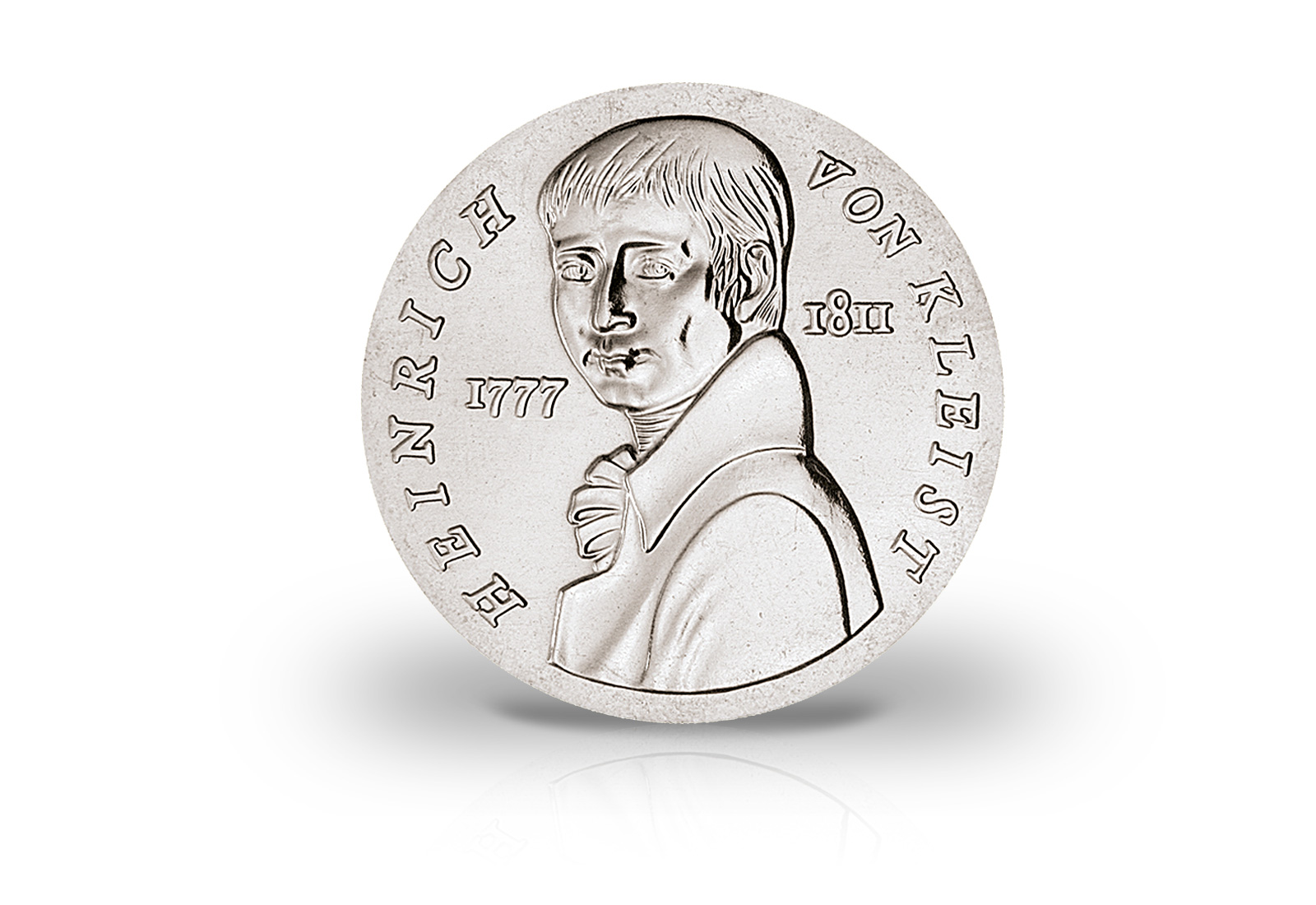 5 Mark Gedenkmünze 1986 DDR Heinrich von Kleist Jaeger-Nr. 1611