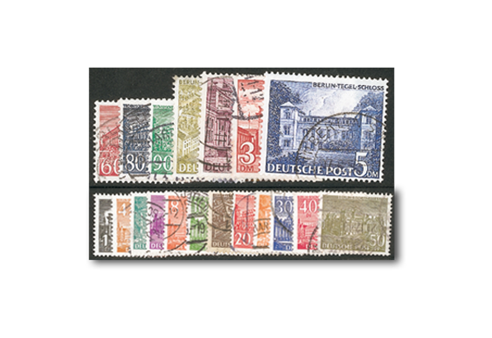Berlin Frühausgaben Mi.Nr. 42/60 gestempelt