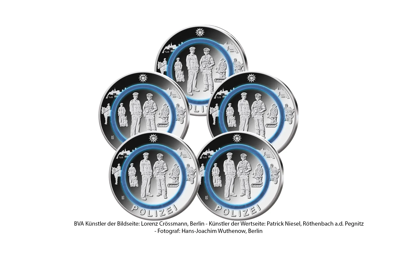 10 Euro 2024 Deutschland Polizei- Im Dienst unserer Gesellschaft Prägestätte A-J st