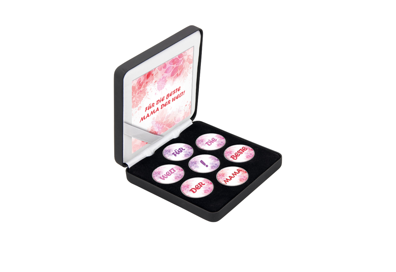 Muttertag 7er Kollektion mit Farbapplikation im Etui inkl. Zertifikat