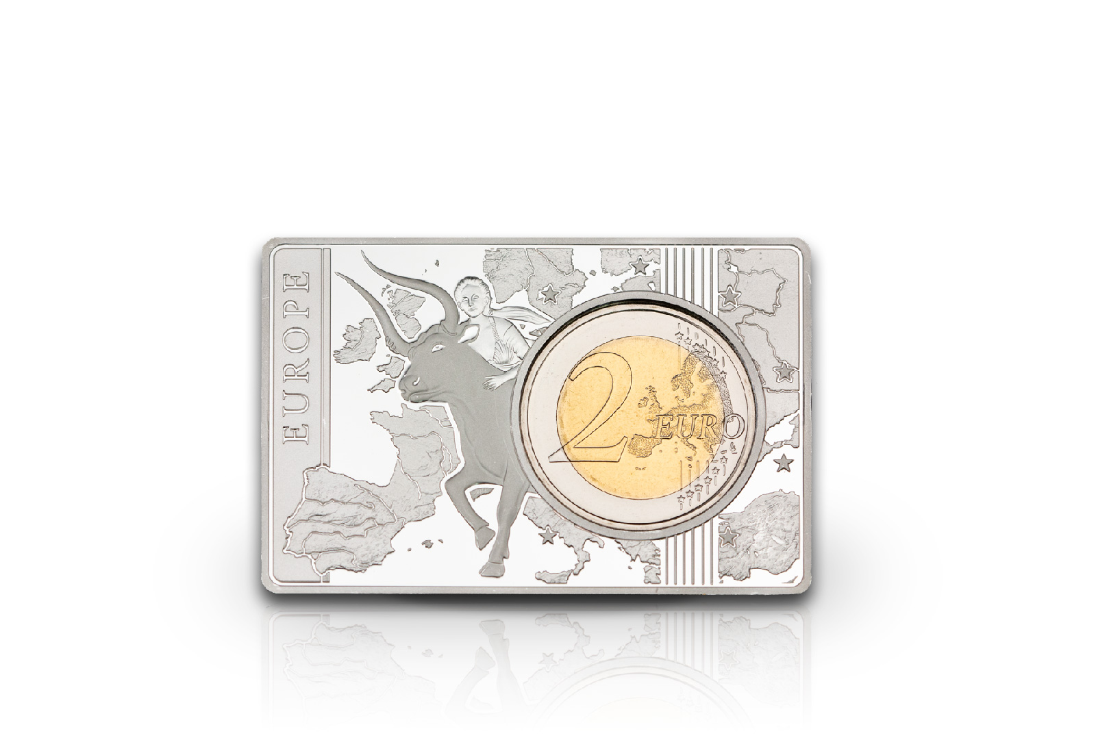 2 Euro 2019 Deutschland 70 Jahre Bundesrat eingefasst in einem Barren Prägestätte A