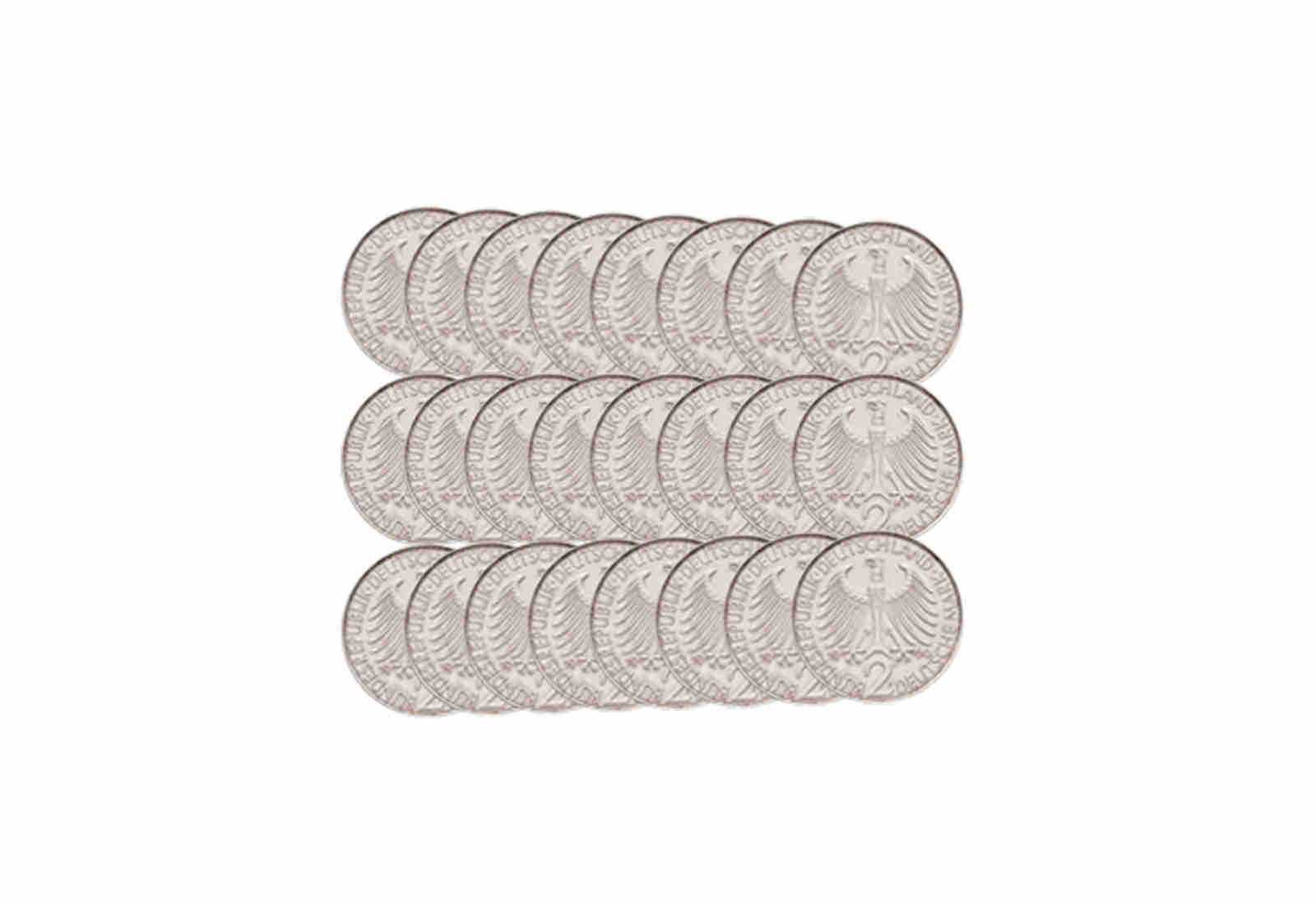2 DM 1957-1971 BRD Max Planck 58er Set